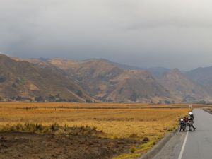 After the thunderstorm on the way to Quilotoa